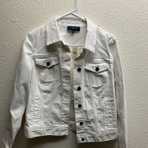 Talbots NWT white jean jacket